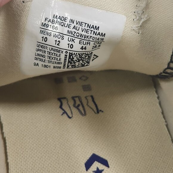 Converse All Star Black Low Top Shoes Sz 10 Men's, 12 Women's - Picture 4 of 4